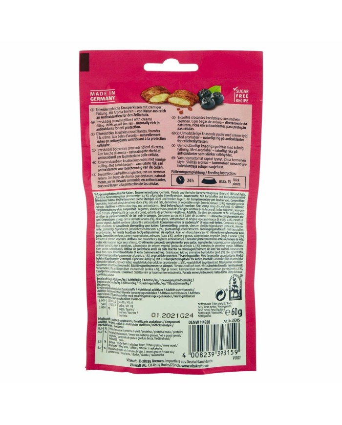 Spuntino per Cat Vitakraft CRISPY CRUNCH 60 g