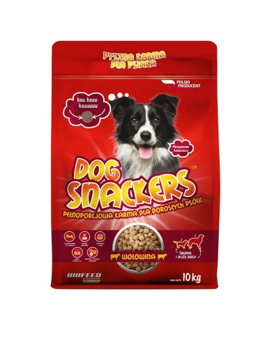 mangime Biofeed Dog Snackers Adult medium & large Beef Carne di vitello 10 kg