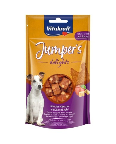 Snack per Cani Vitakraft Jumper s Delights Chicken with cheese and apple Pollo 80 g Snack per Cani Vitakraft Jumper s Delights Chicken with cheese and apple Pollo 80 g