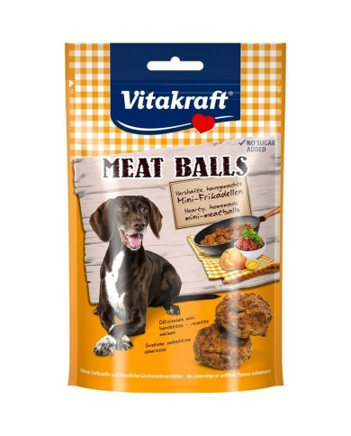 Snack per Cani Vitakraft Meat Balls Maiale 80 g Snack per Cani Vitakraft Meat Balls Maiale 80 g