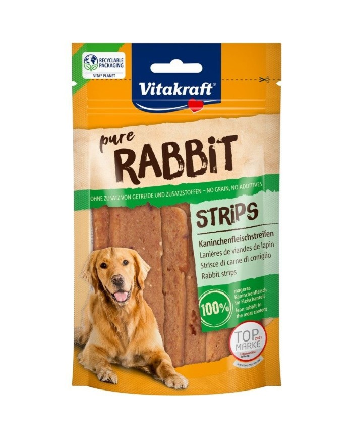 Snack per Cani Vitakraft Pure Rabbit Strips 80 g