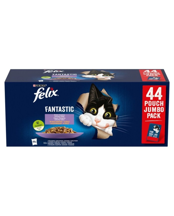 Cibo per gatti Purina Felix Fantastic Carne di manzo e vitello