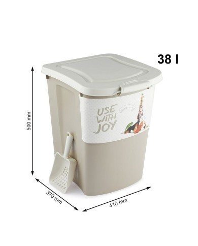 Secchio contenitore Rotho Beige Plastica