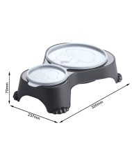 Ciotola per cani Rotho Antracite Plastica Ciotola per cani Rotho Antracite Plastica