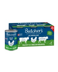 Cibo umido Butcher's Original Mega pack mix tripe loaf recipe Carne di manzo e vitello 6 x 400 g Cibo umido Butcher's Original Mega pack mix tripe loaf recipe Carne di manzo e vitello 6 x 400 g