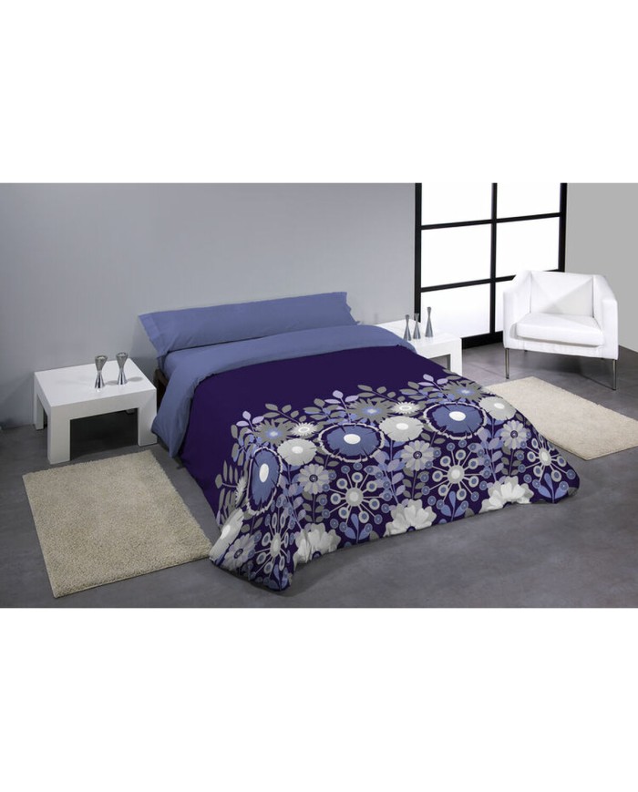 Set di copripiumino Hosteline LIBRE Azzurro Singolo 3 Pezzi