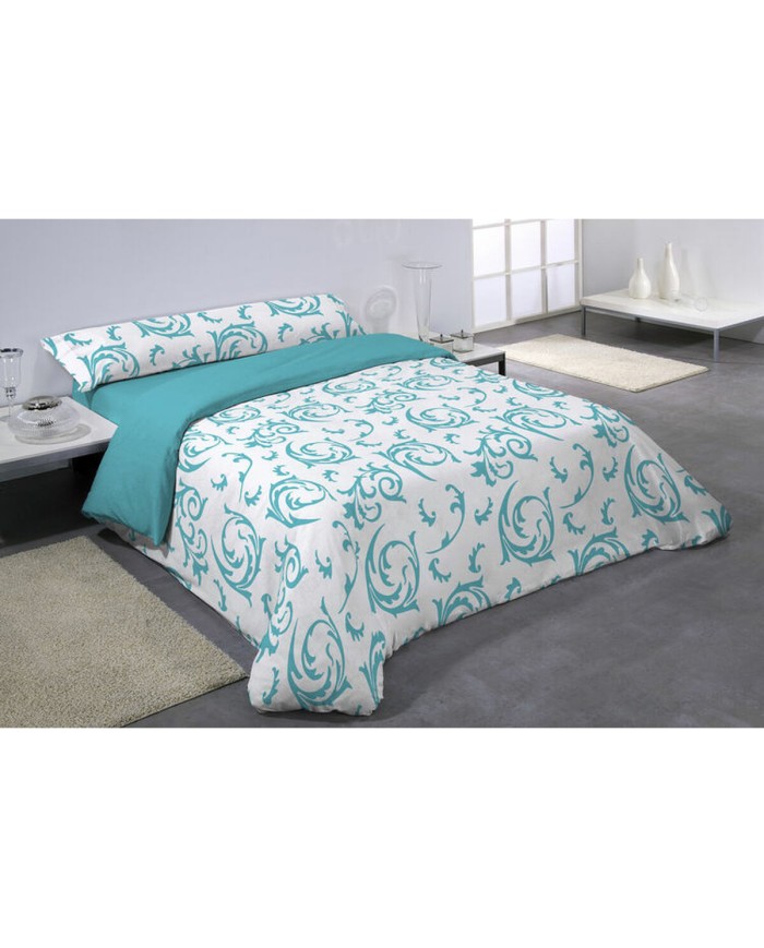 Set di copripiumino Hosteline ROBLEDO Azzurro Singolo 3 Pezzi