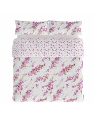 Set di copripiumino Hosteline SPRING Malva Ala francese 2 Pezzi