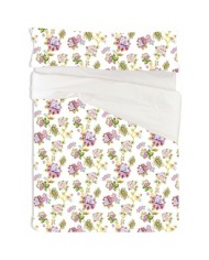 Set di copripiumino Hosteline SPRING Malva Ala francese 2 Pezzi