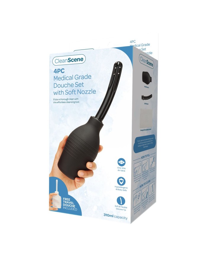 Plug Anale Aquaclean Nero Plug Anale Aquaclean Nero