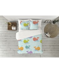 Set di copripiumino Pierre Cardin MATRIOSKAS Bianco 2 Pezzi