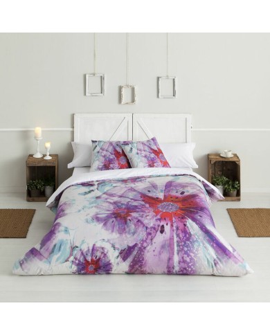 Set di copripiumino Hosteline BATIK Malva Ala francese 3 Pezzi Set di copripiumino Hosteline BATIK Malva Ala francese 3 Pezzi