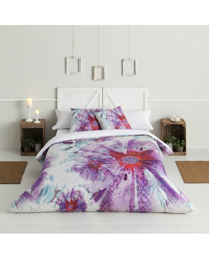 Set di copripiumino Hosteline BATIK Malva Ala francese 3 Pezzi