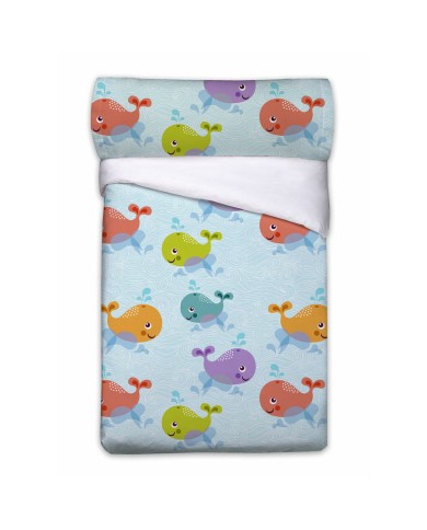 Set di copripiumino Pierre Cardin Ballenas Bianco Singolo 3 Pezzi Set di copripiumino Pierre Cardin Ballenas Bianco Singolo 3 Pezzi