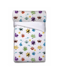 Set di copripiumino Pierre Cardin Monstruos Bianco Singolo 3 Pezzi