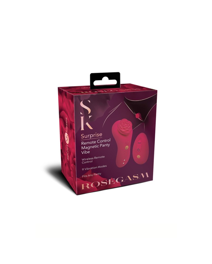 Vibratore Secret Kisses RoseGasm Rosso Vibratore Secret Kisses RoseGasm Rosso