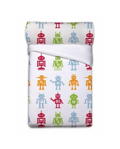 Set di copripiumino Pierre Cardin Robots Bianco Singolo 3 Pezzi Set di copripiumino Pierre Cardin Robots Bianco Singolo 3 Pezzi