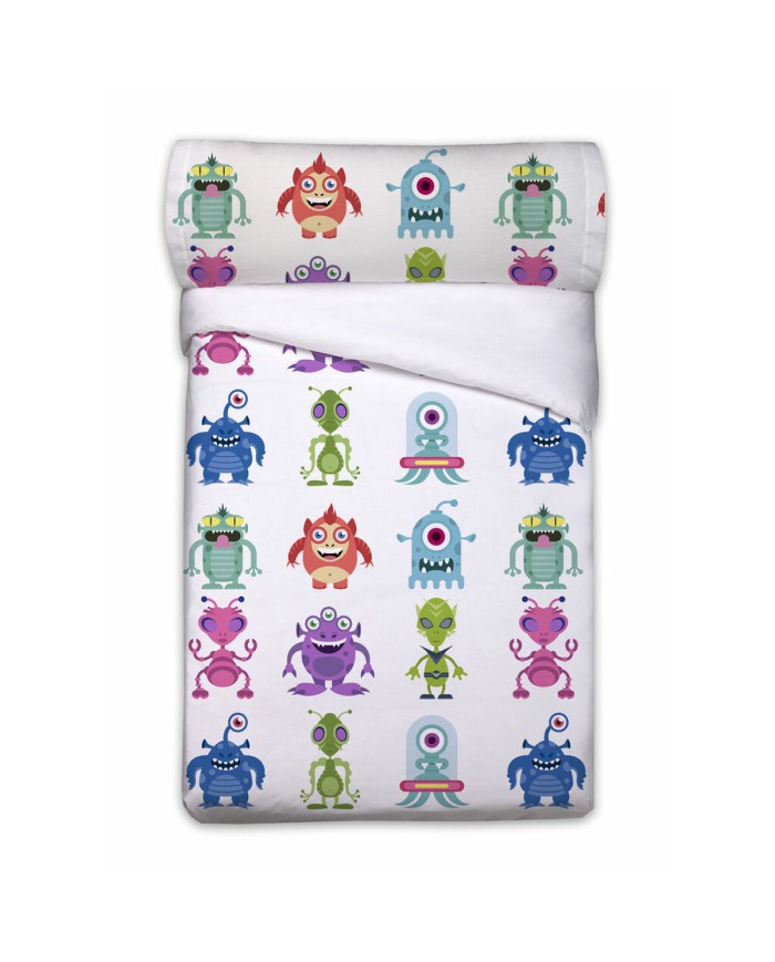 Set di copripiumino Pierre Cardin ALIENS Bianco Singolo 3 Pezzi