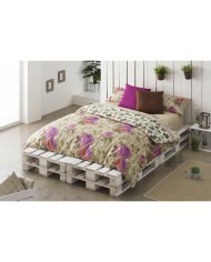 Set di copripiumino Lois VINTAGE Marrone Singolo 150 x 230 cm 3 Pezzi