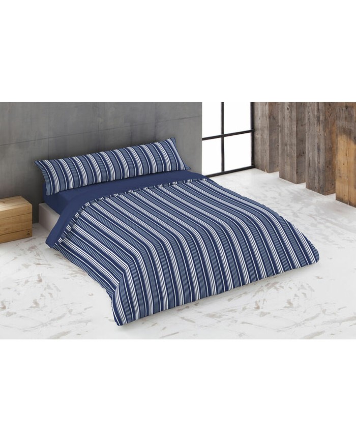 Set di copripiumino Hosteline KING Azzurro Osimano 260 x 240 cm 4 Pezzi