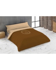 Set di copripiumino Hosteline LOGO Beige Osimano 260 x 240 cm 4 Pezzi