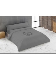 Set di copripiumino Hosteline LOGO Beige Osimano 260 x 240 cm 4 Pezzi