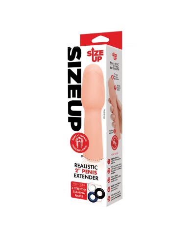 Cover per pene Size Up Carne Ø 3,5 cm 18 cm Cover per pene Size Up Carne Ø 3,5 cm 18 cm