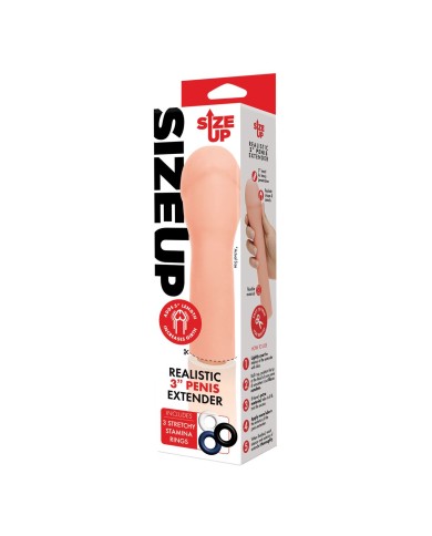 Cover per pene Size Up Carne Ø 4,6 cm 21 cm Cover per pene Size Up Carne Ø 4,6 cm 21 cm