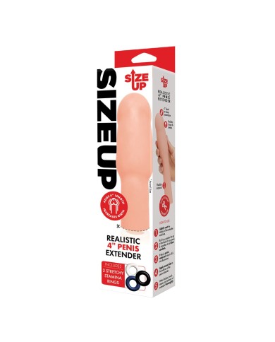 Cover per pene Size Up Carne Ø 4,6 cm 21,1 cm Cover per pene Size Up Carne Ø 4,6 cm 21,1 cm