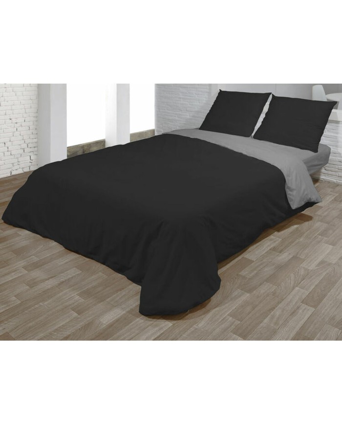 Set di copripiumino Hosteline VEGAS Nero Ala francese 3 Pezzi
