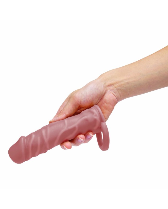 Cover per pene Size Up Marrone Carne Ø 4 cm 15,2 cm