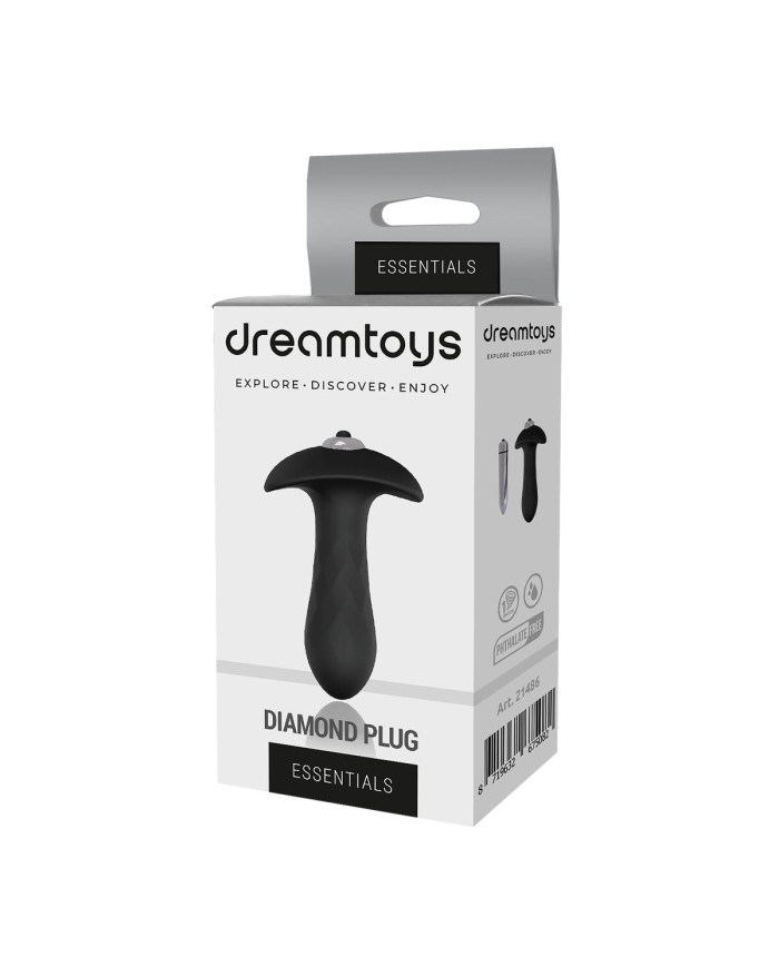 Plug Anale Dream Toys Essentials Nero Plug Anale Dream Toys Essentials Nero
