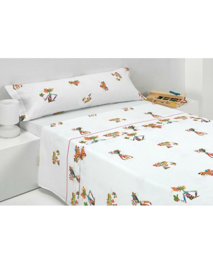 Set di Lenzuola Pink Panther UNICO Bianco Multicolore Singolo