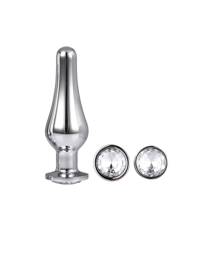 Plug Anale Dream Toys Gleaming Love Argentato Plug Anale Dream Toys Gleaming Love Argentato