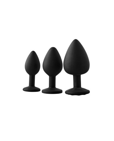 Plug Anale Dream Toys Fantasstic Nero 3 Pezzi