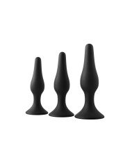 Plug Anale Dream Toys Fantasstic Nero 3 Pezzi