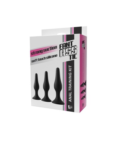 Plug Anale Dream Toys Fantasstic Nero 3 Pezzi