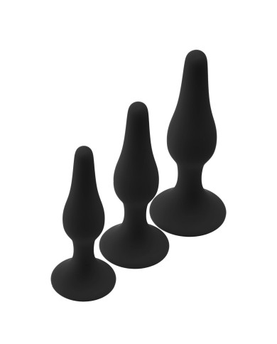 Plug Anale Dream Toys Fantasstic Nero 3 Pezzi