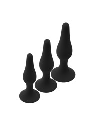 Plug Anale Dream Toys Fantasstic Nero 3 Pezzi