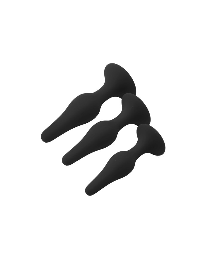 Plug Anale Dream Toys Fantasstic Nero 3 Pezzi