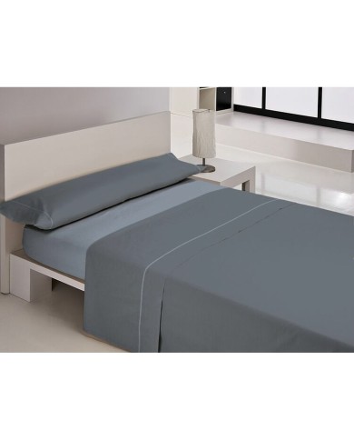 Set di Lenzuola Libela VEGAS Grigio Osimano Set di Lenzuola Libela VEGAS Grigio Osimano