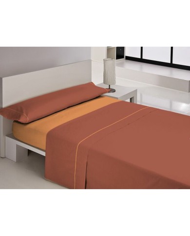Set di Lenzuola Libela VEGAS Arancio Osimano Set di Lenzuola Libela VEGAS Arancio Osimano