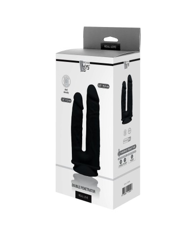 Masturbatore Doppia Penetrazione Dream Toys Real Love Nero Masturbatore Doppia Penetrazione Dream Toys Real Love Nero