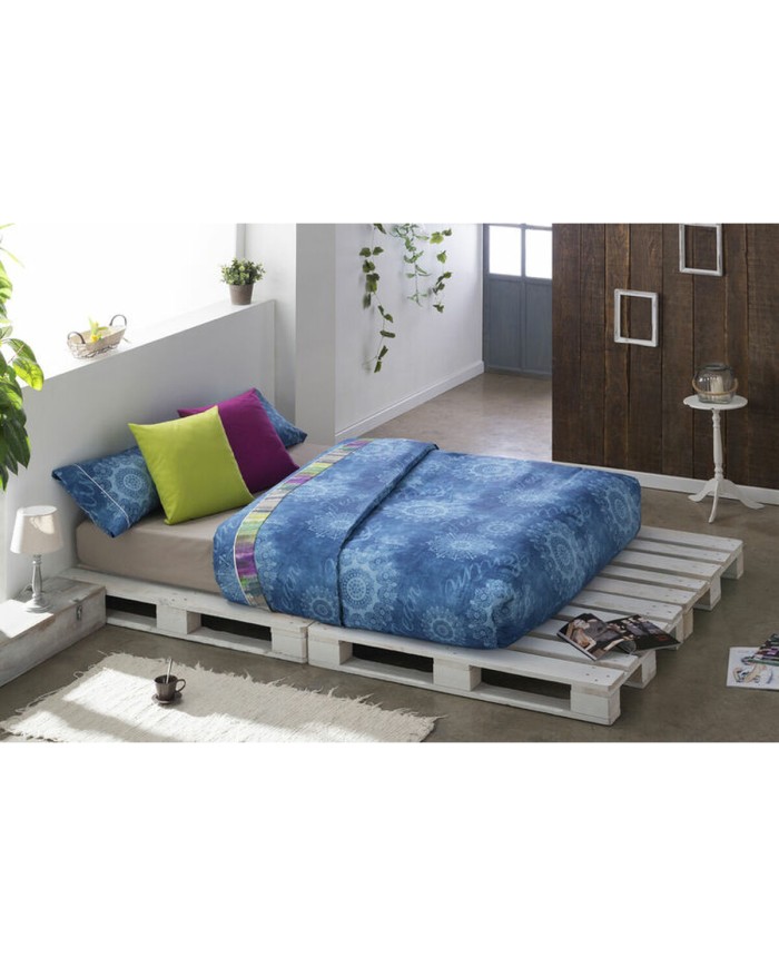 Set di copripiumino Lois JEANS Grigio Osimano 260 x 230 cm 4 Pezzi