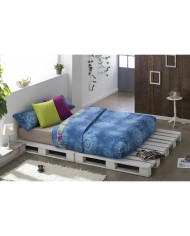 Set di copripiumino Lois JEANS Grigio Osimano 260 x 230 cm 4 Pezzi