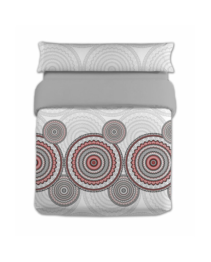 Set di copripiumino Hosteline ZARCO Grigio Singolo 2 Pezzi
