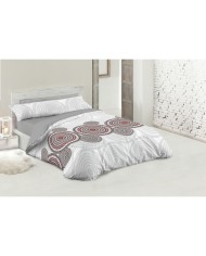 Set di copripiumino Hosteline ZARCO Grigio Singolo 2 Pezzi