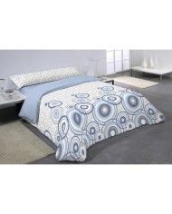 Set di copripiumino Hosteline CARLOSAL Azzurro Singolo 2 Pezzi