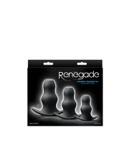 Plug Anale NS Novelties Renegade Nero (8,3 cm) (8,9 cm) (6,4 cm)