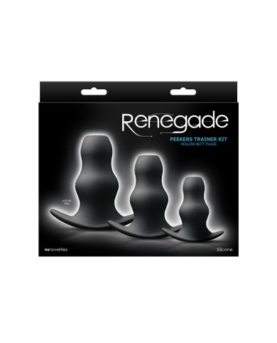 Plug Anale NS Novelties Renegade Nero (8,3 cm) (8,9 cm) (6,4 cm)
